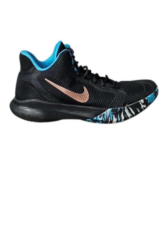 Nike Precision 3 Blue Camo Sole Athletic Basketball Performance Sneaker Shoe 7.5 main image 5
